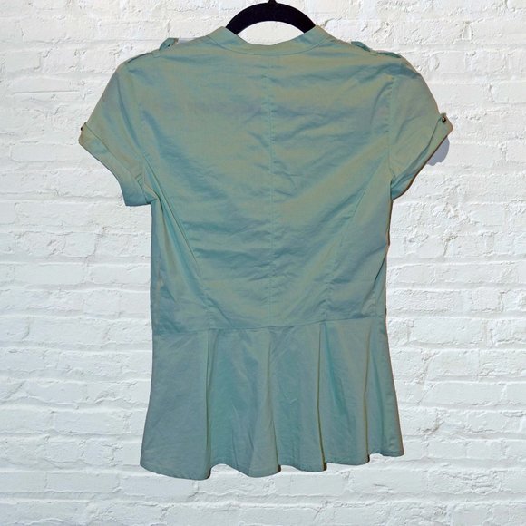 3/$15 🌺Dynamite Teal Button Down Blouse - Picture 4 of 9